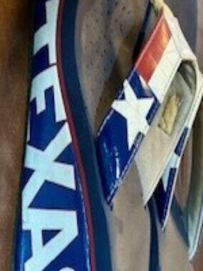 Volatile Texas Edition Flip Flops – Women’s Size 8 – Wedge Sandals